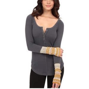 •NWOT Free People Ski Lodge Cuff Thermal•